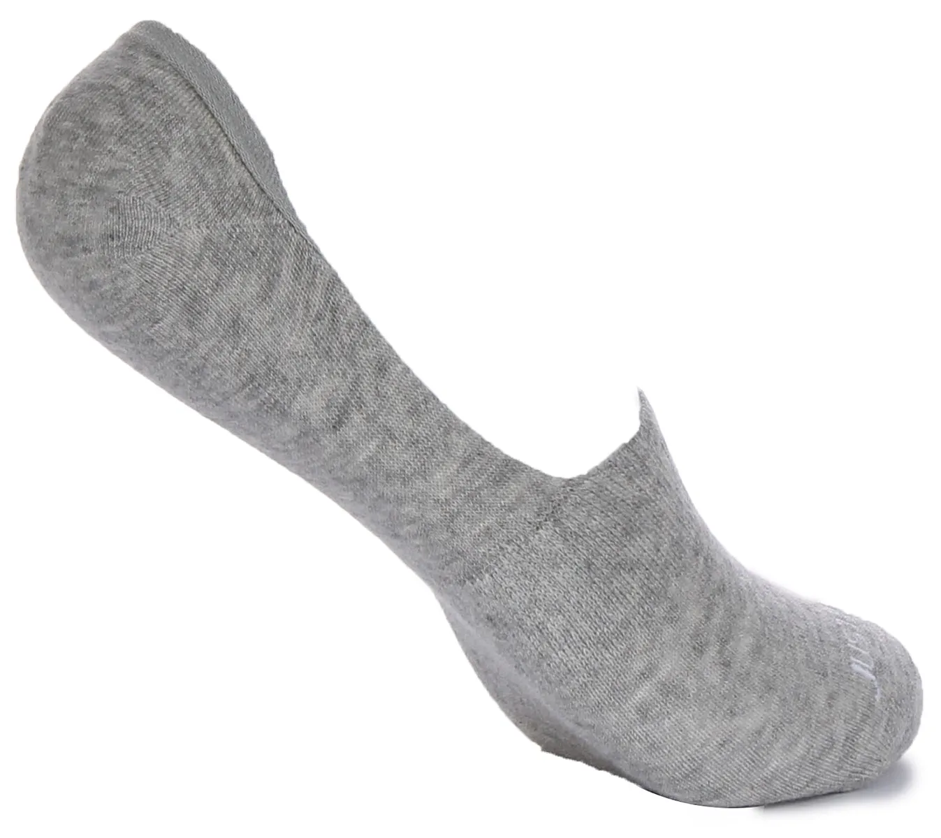 2 Pairs Invisible Socks In Grey