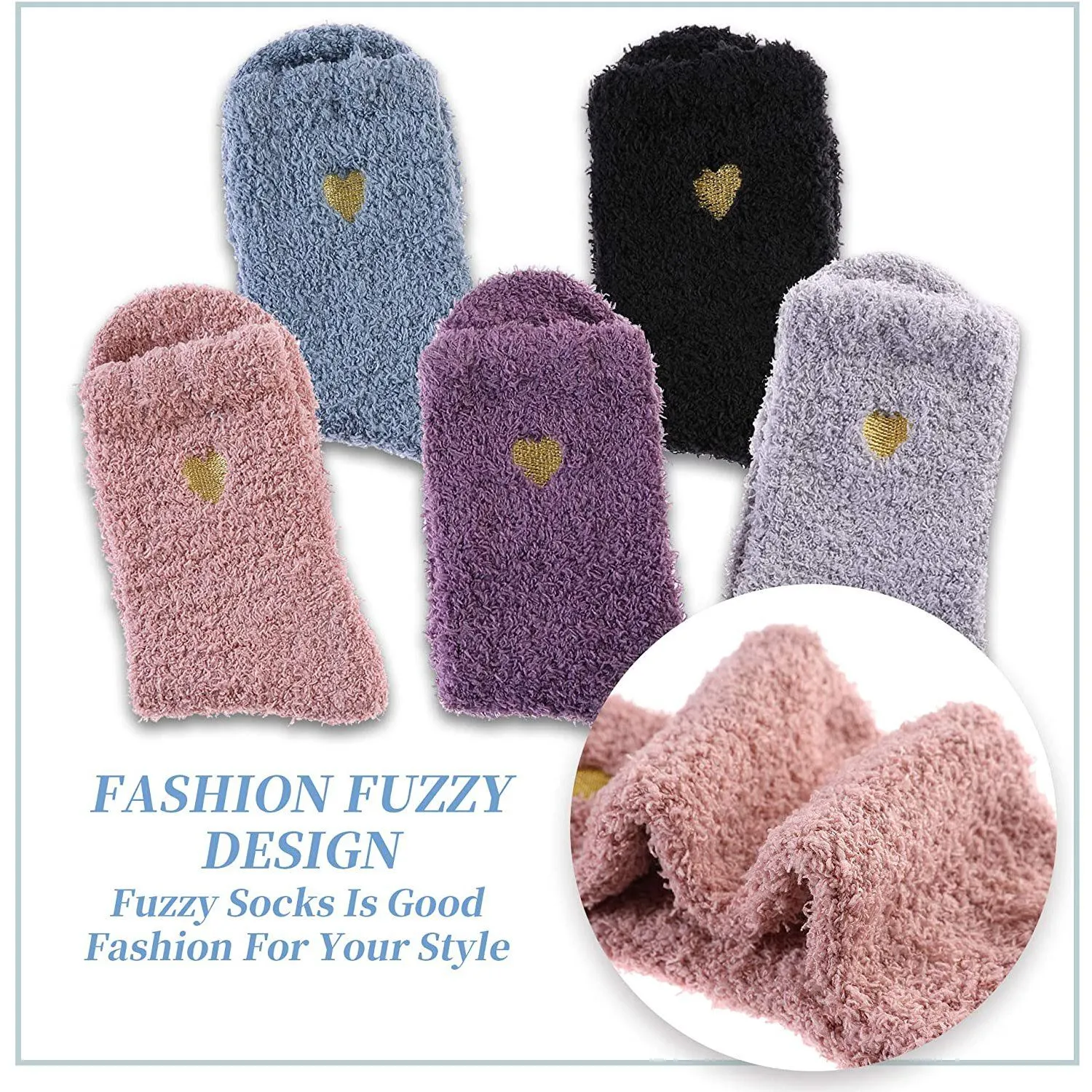 5-Pairs: Women's Soft Winter Warm Socks