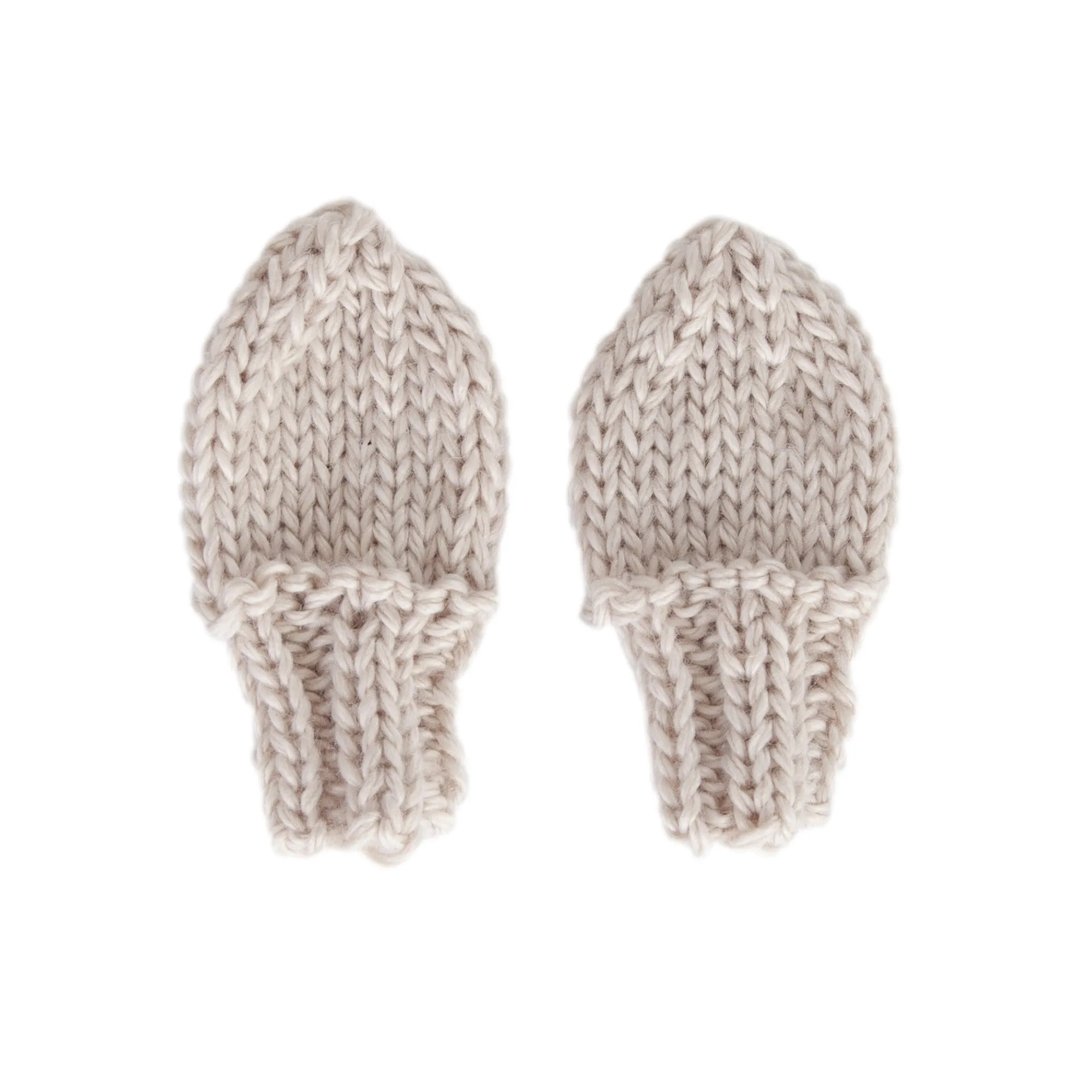 ACORN KIDS - COTTONTAIL BABY MITTENS: OATMEAL