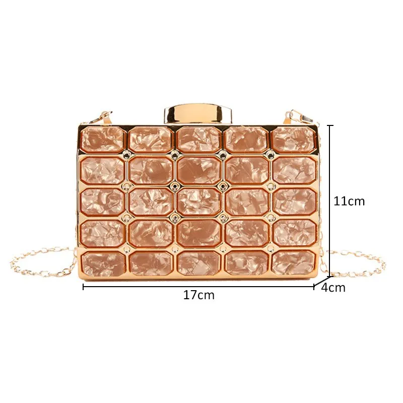 Acrylic Box Clutch Small Handbag 16