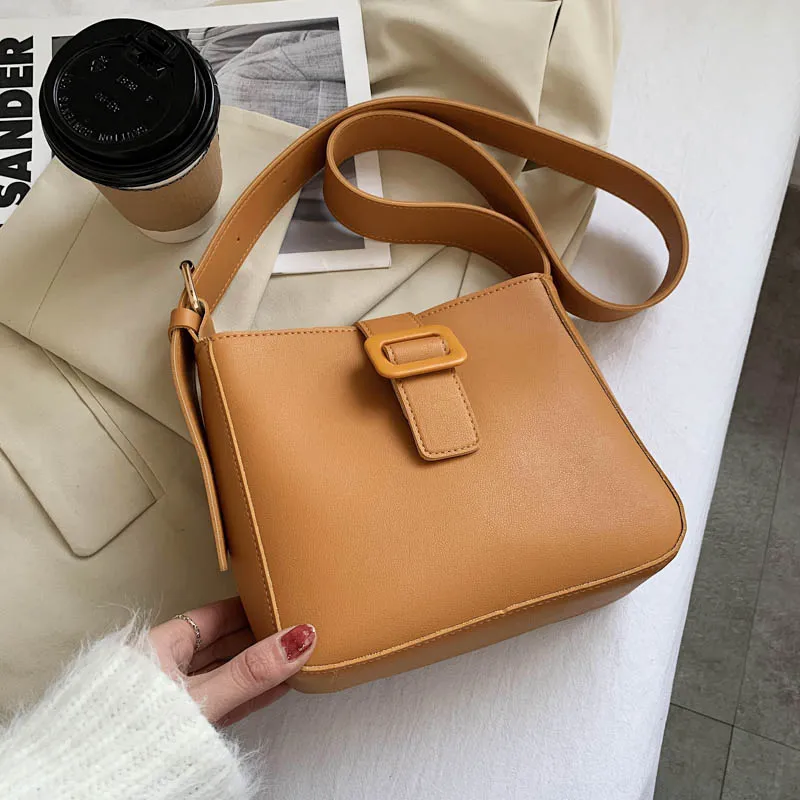 Back to College Retro Luxury Brand Sewing thread 2021 Fashion New female Tote Quality PU Leather Women Designer Handbag Shoulder Messenger bags