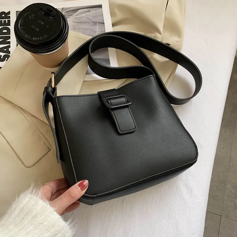 Back to College Retro Luxury Brand Sewing thread 2021 Fashion New female Tote Quality PU Leather Women Designer Handbag Shoulder Messenger bags