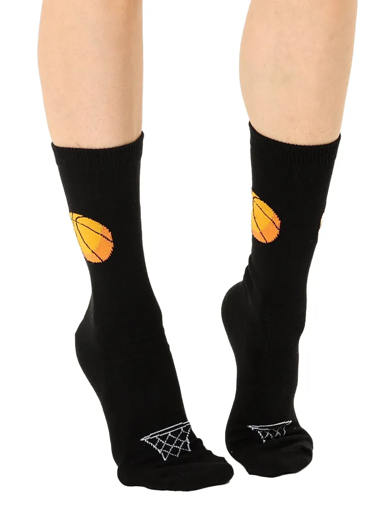 Basketball 3D Crew Sock