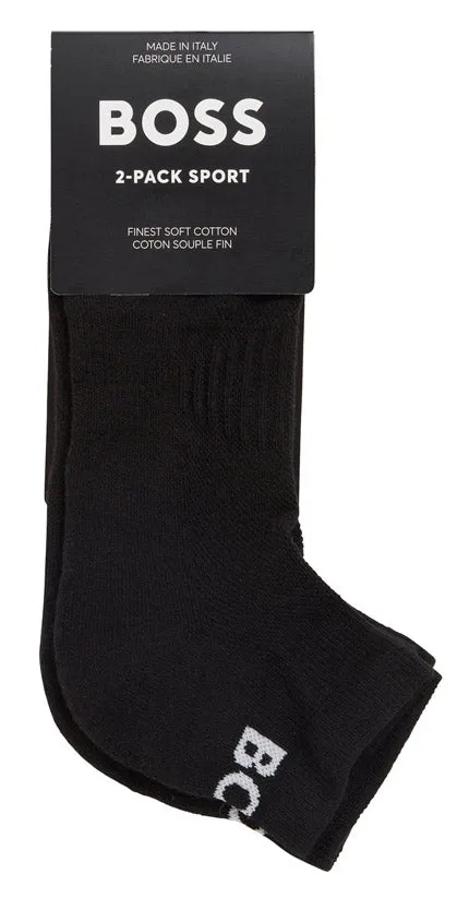 Boss 2 Pair Shoe Sock In Black For Men