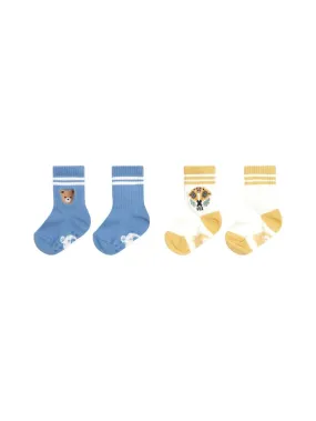 Bright Blue Hux Tennis 2pk Socks