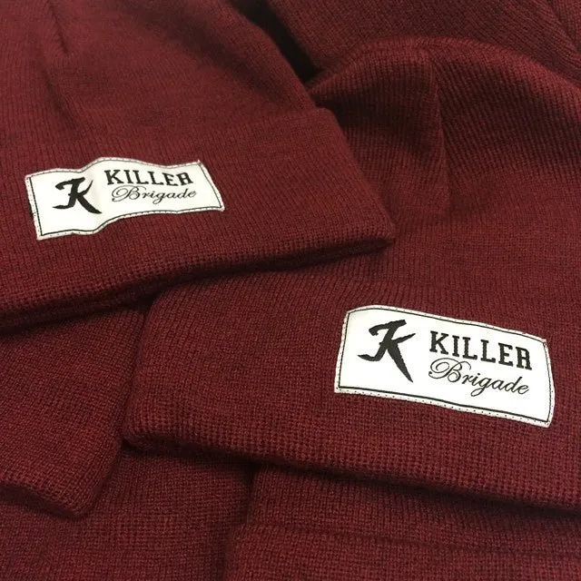 Burgundy beanies