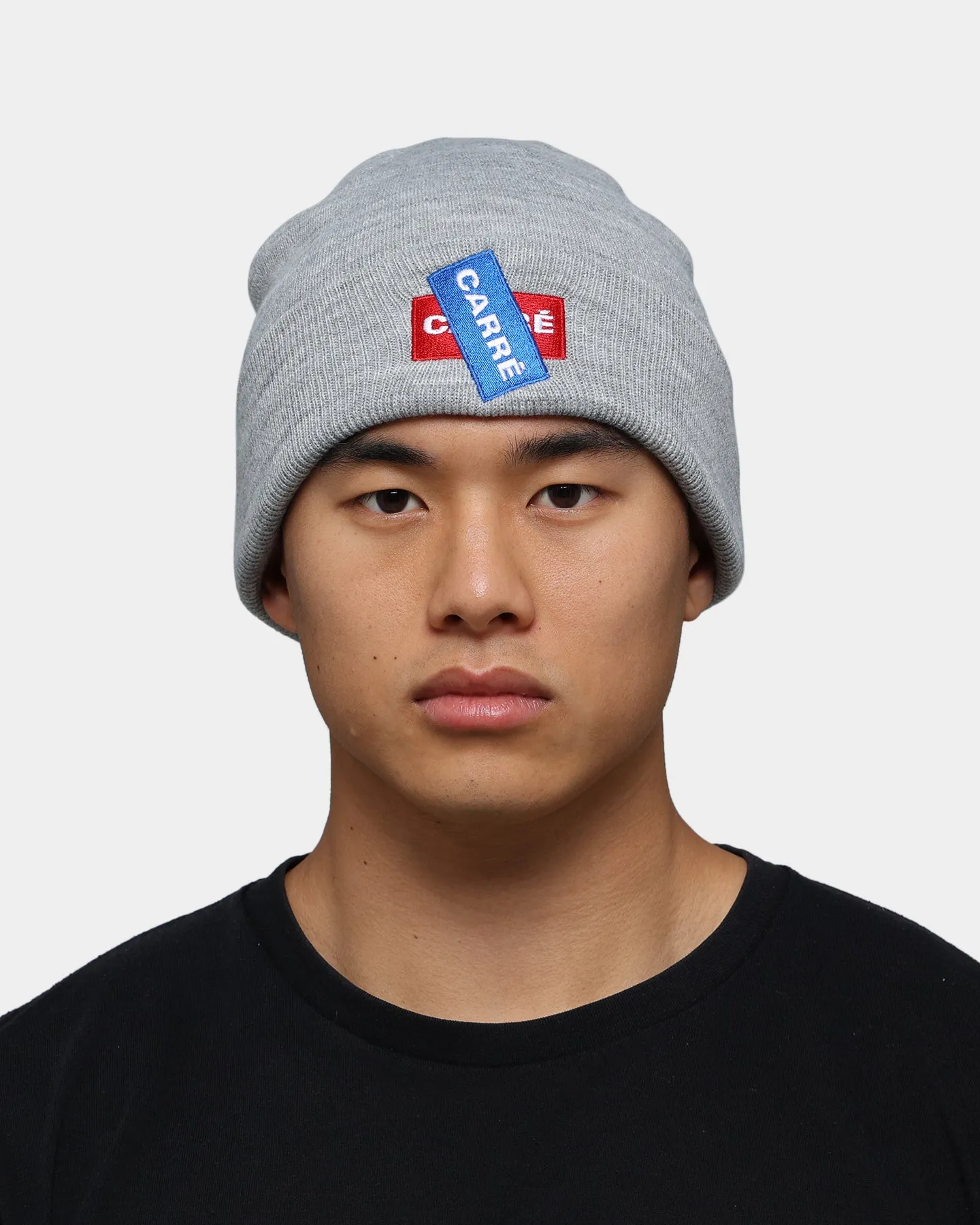 Carré Box Box Beanie Grey Marle