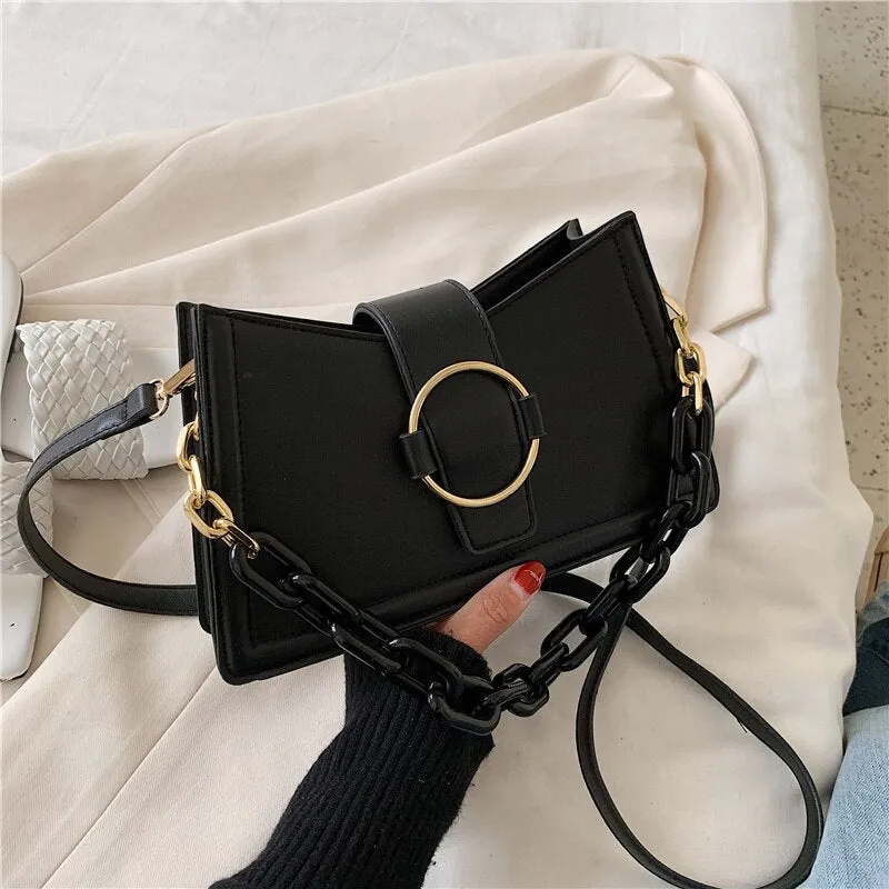 Christmas Gift Elegant Female Chain Tote bag 2021 Fashion New High-quality PU Leather Women's Designer Handbag Travel Shoulder Messenger Bag