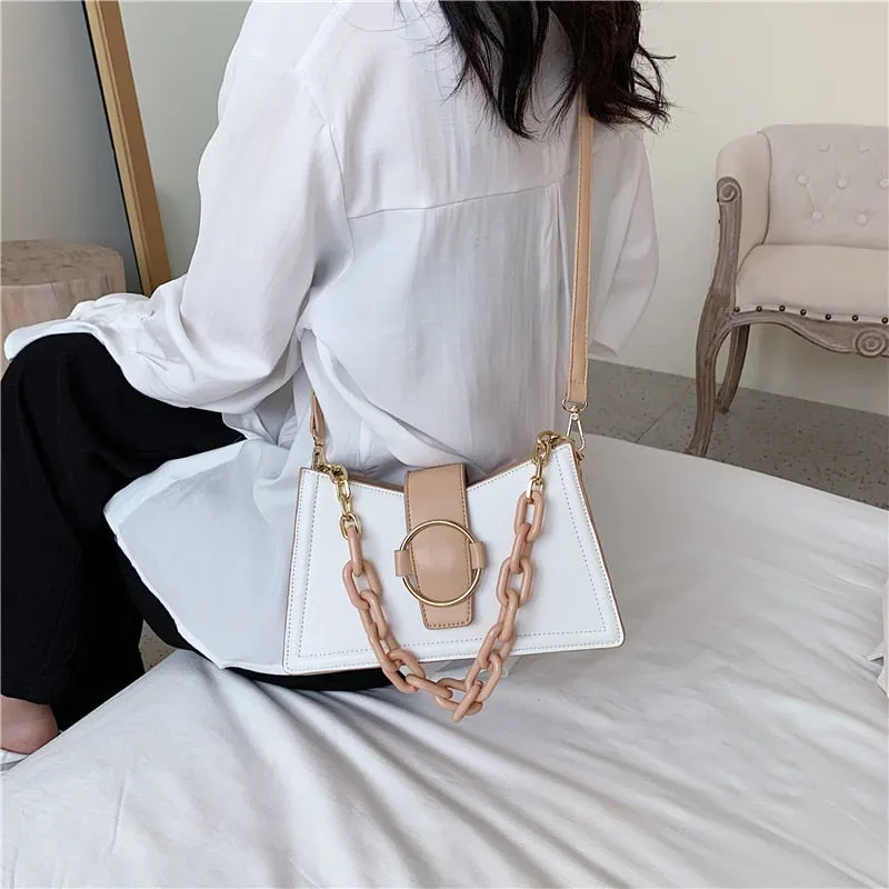 Christmas Gift Elegant Female Chain Tote bag 2021 Fashion New High-quality PU Leather Women's Designer Handbag Travel Shoulder Messenger Bag