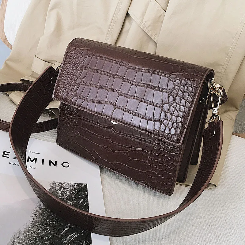 Christmas Gift Women's Designer Luxury Handbag 2021 Fashion New High quality PU Leather Women Handbags Crocodile pattern Shoulder Messenger Bag