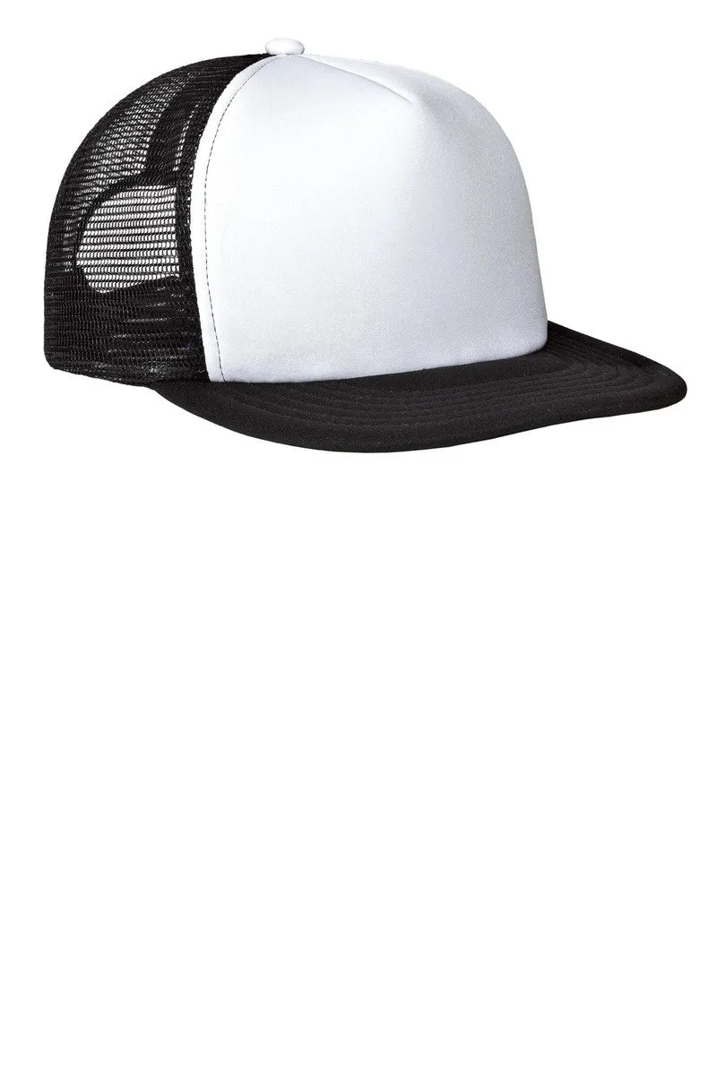 District DT624: Flat Bill Snapback Trucker Cap