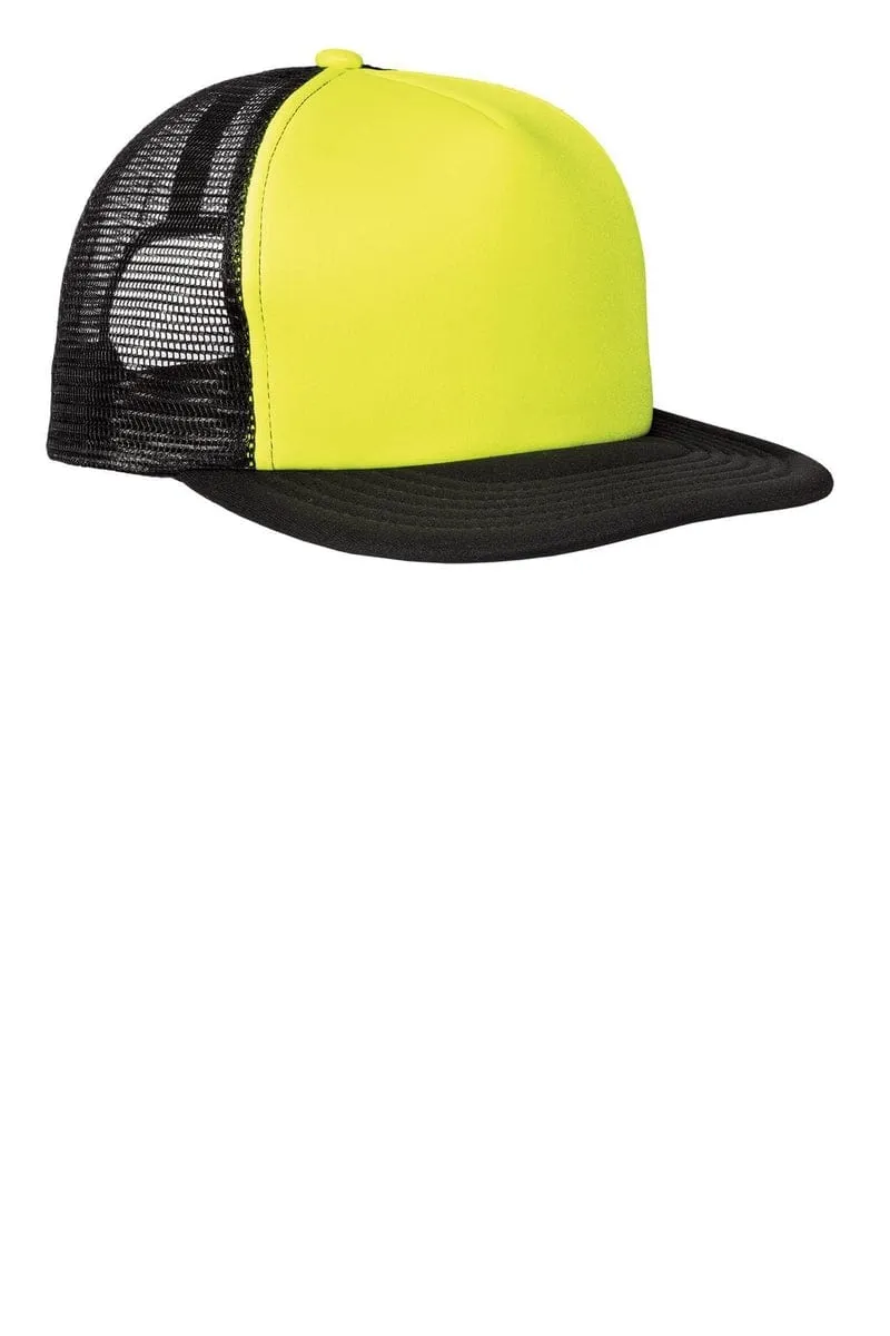 District DT624: Flat Bill Snapback Trucker Cap