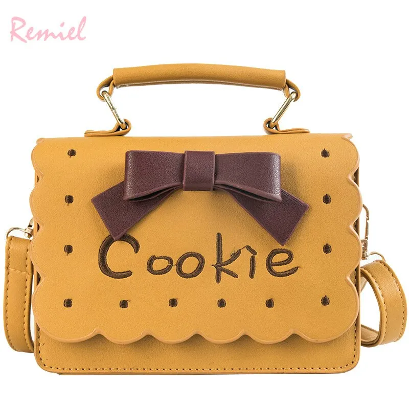 Korean Fashion Female Square bag 2021 New Quality PU Leather Women's Designer Handbag Sweet Lady Bow Tote Shoulder Messenger Bag