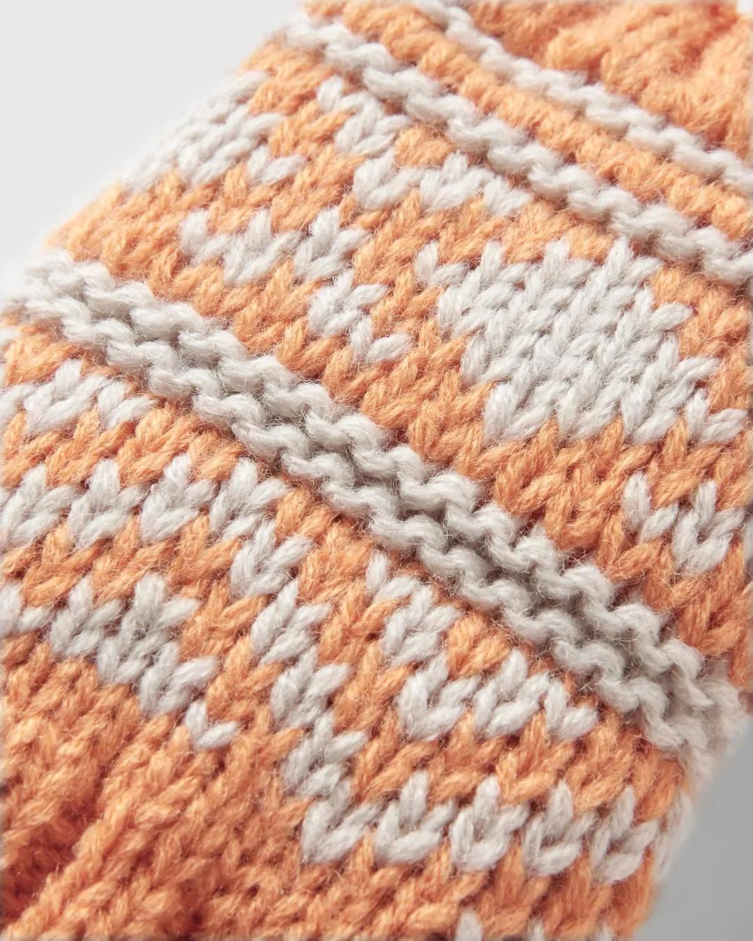 Lily Recycled Fleece Lined Fingerless Mittens - Apricot