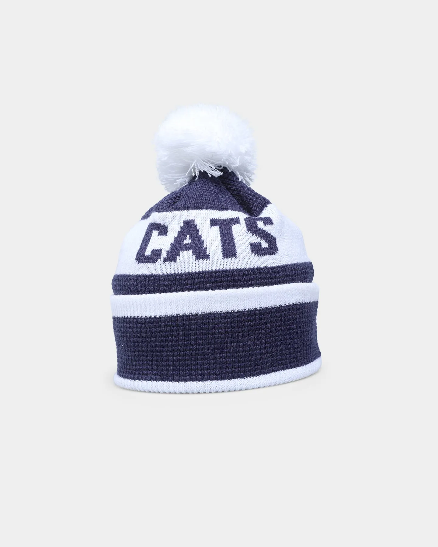 New Era Geelong Cats 'AFL 2022' Pom Waffle Knit Beanie Navy