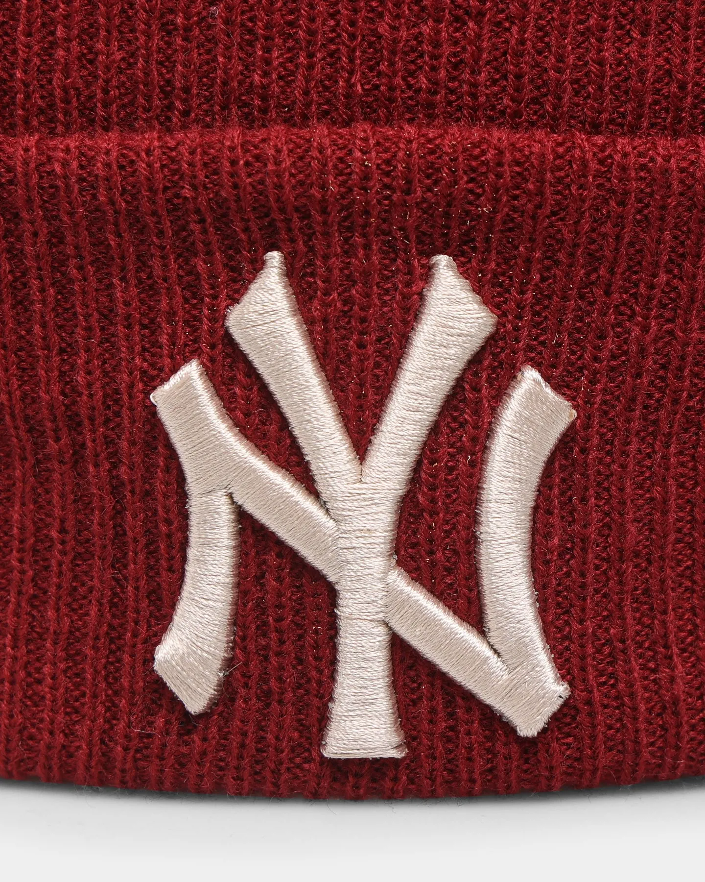 New Era New York Yankees Cuff Thin Knit Beanie Cardinal