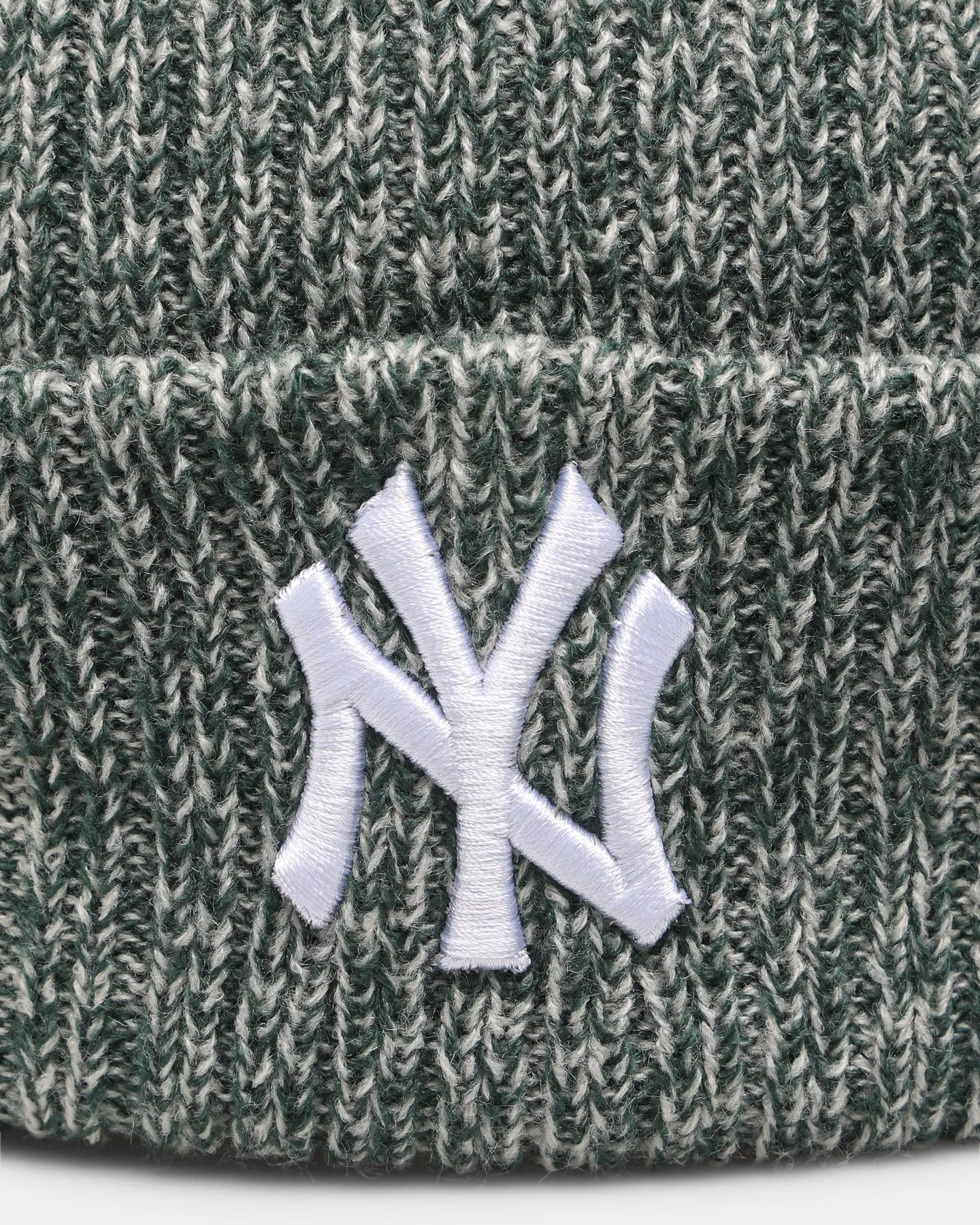 New Era New York Yankees 'Thin Knit' Beanie Dark Green/Stone