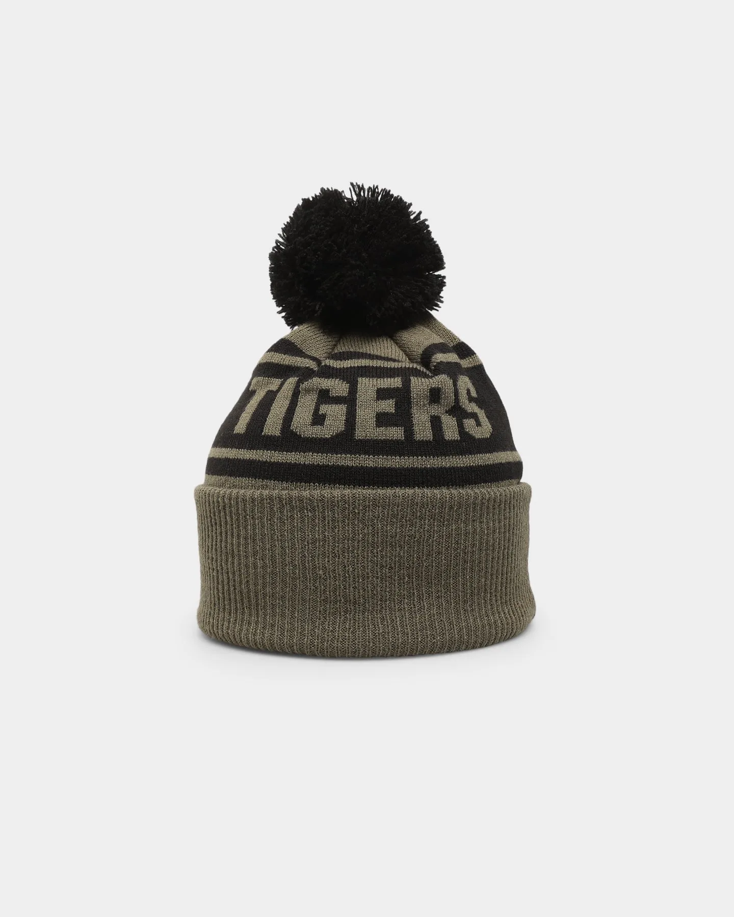 New Era Richmond Tigers 'AFL '22 Olive' Pom Knit Beanie Green