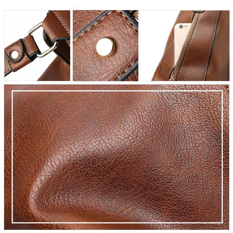 New Luxury Women  Soft Leather Bags Crossbody Stylish Ladies Vintage Famous Brand