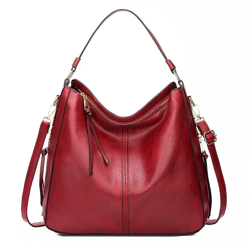 New Luxury Women  Soft Leather Bags Crossbody Stylish Ladies Vintage Famous Brand