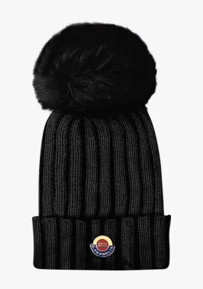 Pom Beanie Black