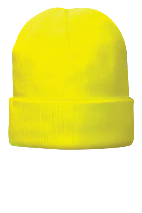 Port & Company® Fleece-Lined Knit Cap - Neon Yellow