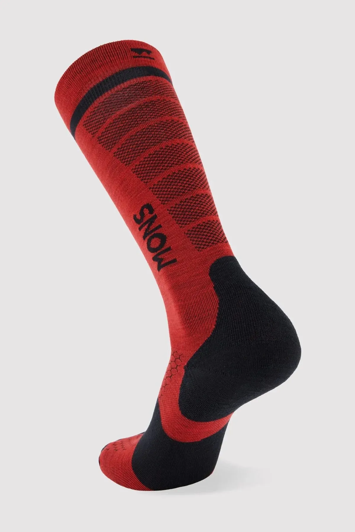 Pro Lite Merino Snow Sock Retro Red