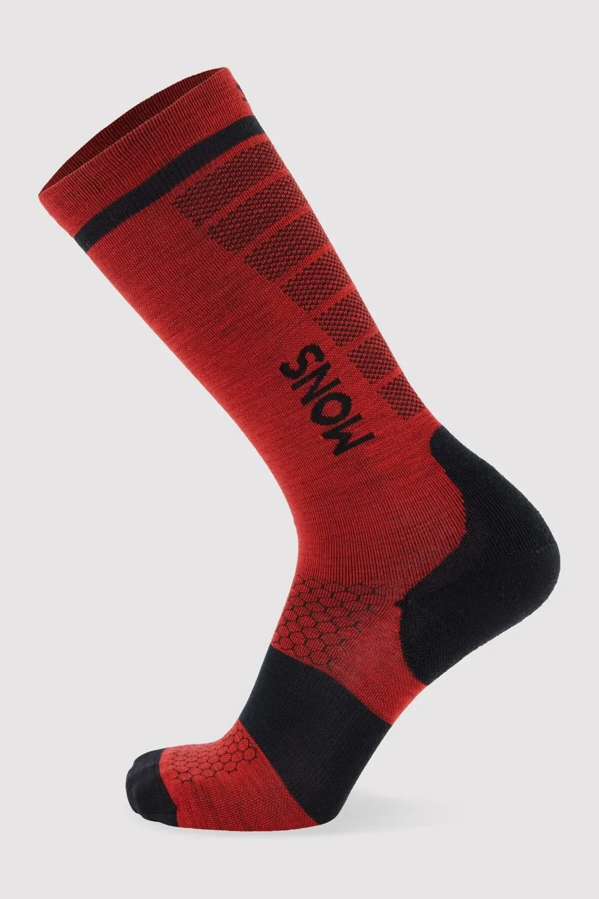 Pro Lite Merino Snow Sock Retro Red