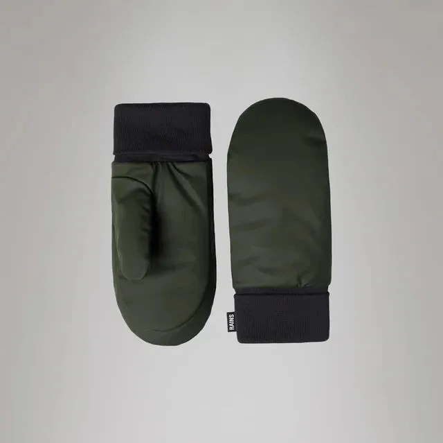 Rains Alta Puffer Mittens Green