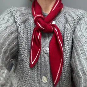 Red Cashmere Mix Neckerchief