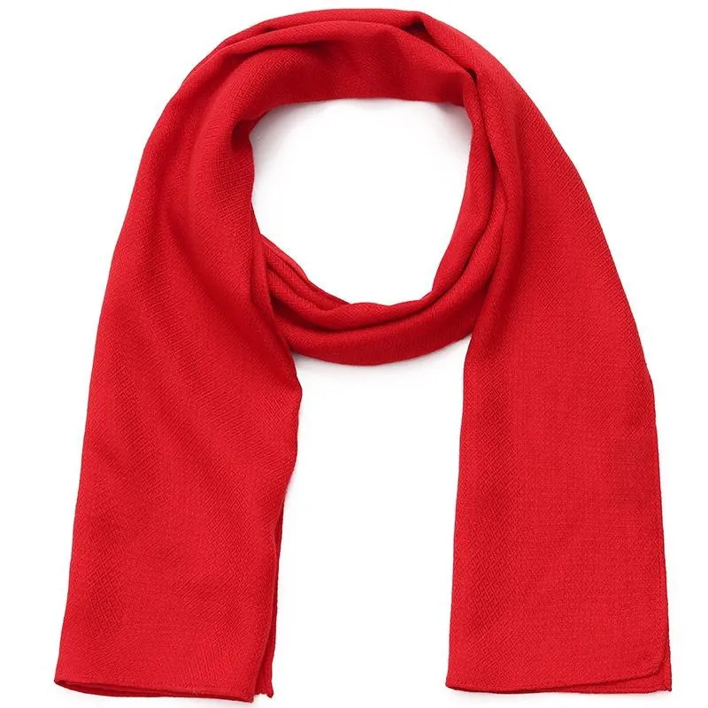 Red Wool Scarves Set