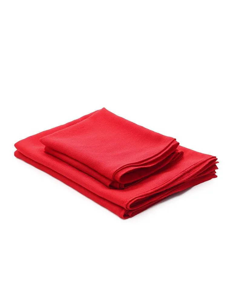 Red Wool Scarves Set