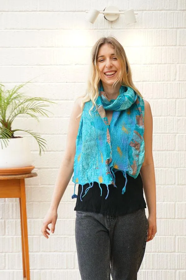 Sadie Silk and Wool Scarf