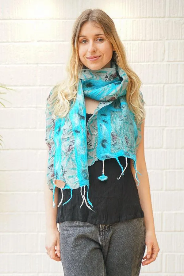 Sadie Silk and Wool Scarf