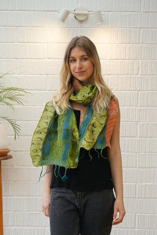 Sadie Silk and Wool Scarf