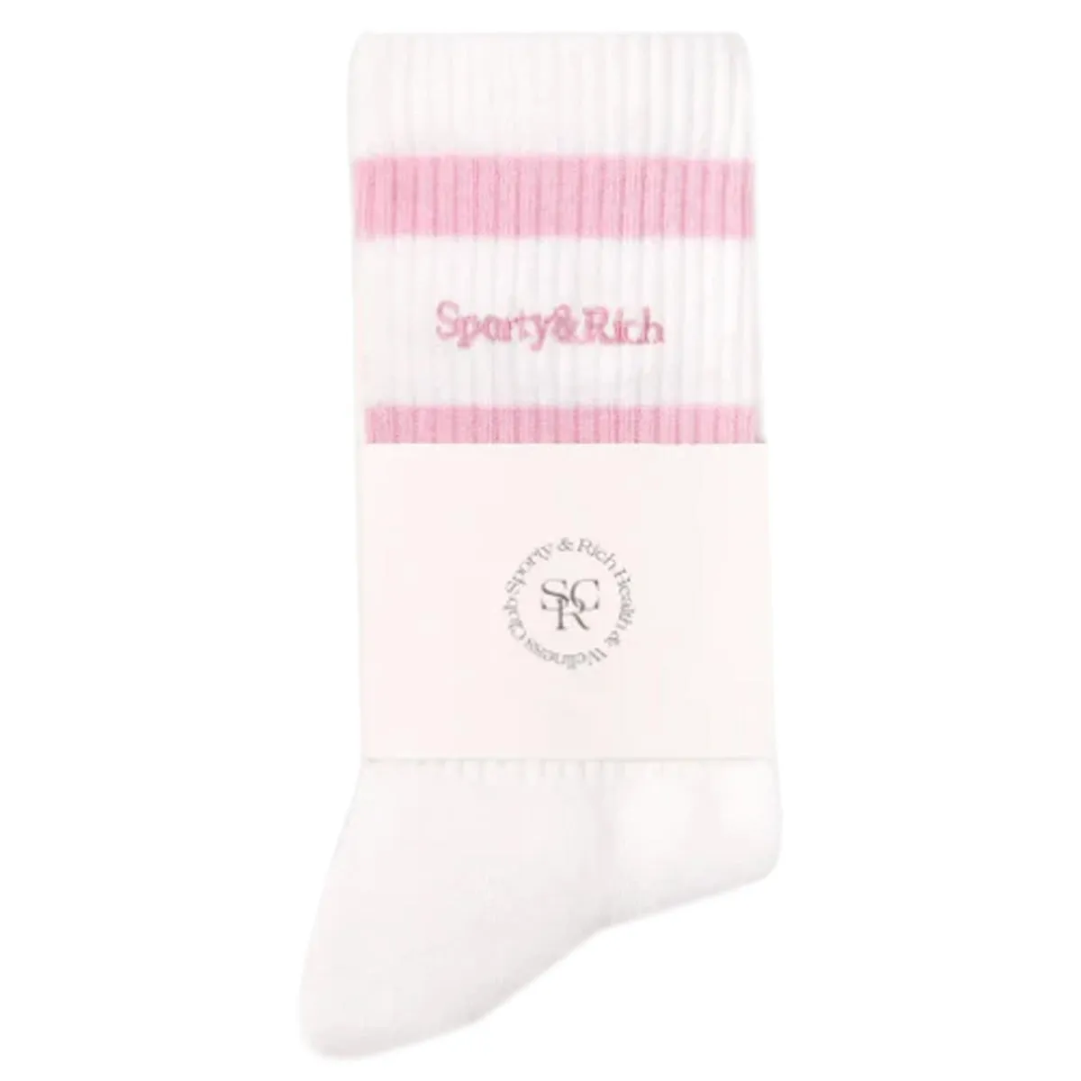 Serif Logo Striped Socks