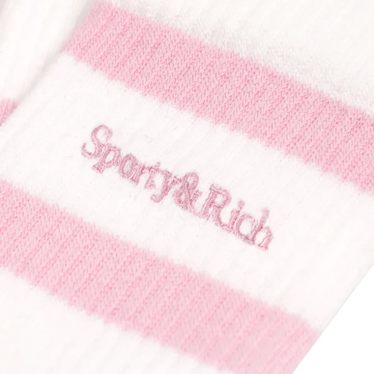 Serif Logo Striped Socks