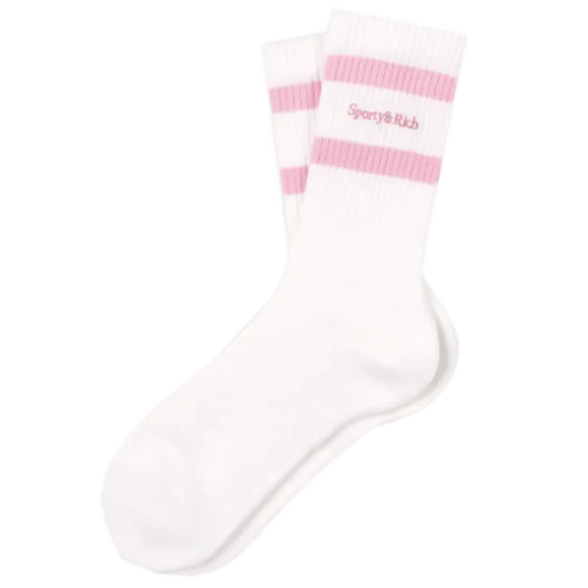 Serif Logo Striped Socks