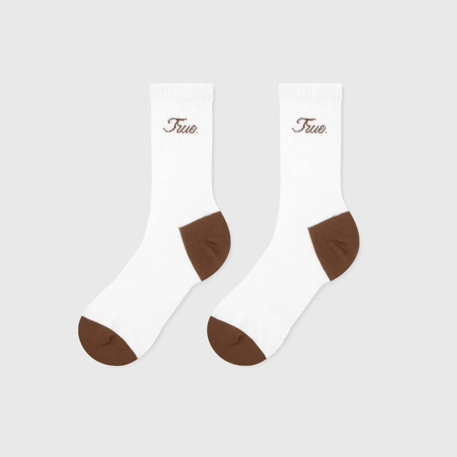 Signature Crew Socks - Brown