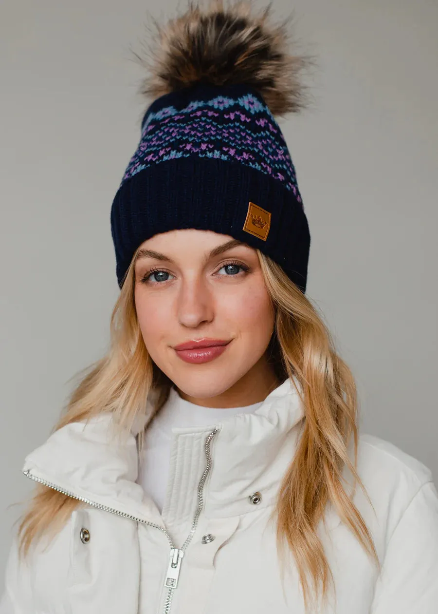 Solstice Knit Toque - Navy