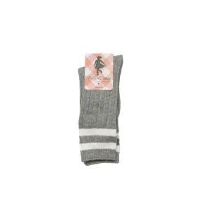 Sporty Socks- Grey Stripe