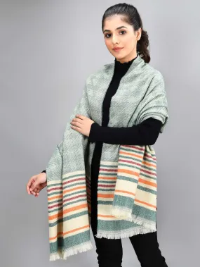 Striped Shawl - Green