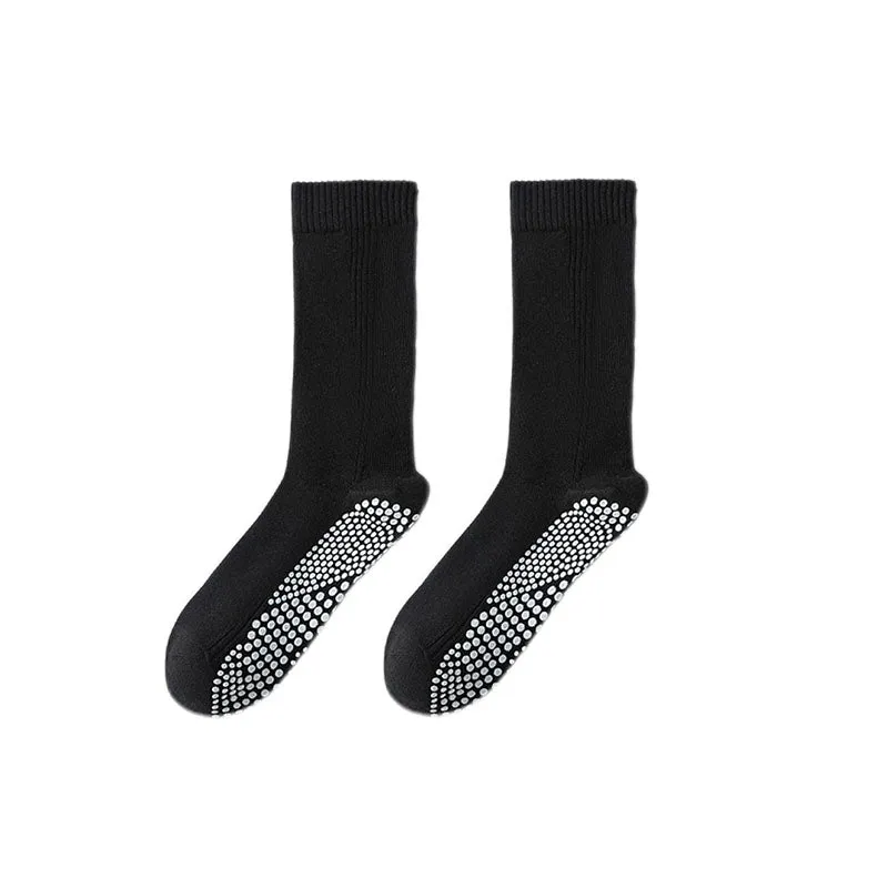 Sweetnana Women's Thin Slimming Leg Socks, Sweat-Absorbent Long-Tube Fitness Compression Socks, Solid Color Trendy Calf Seamless Socks.