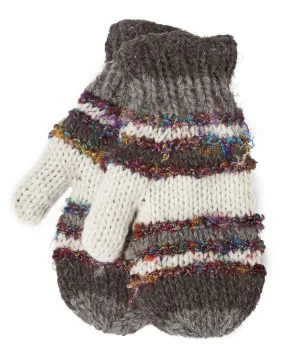 Swool Mittens - Natural/ White