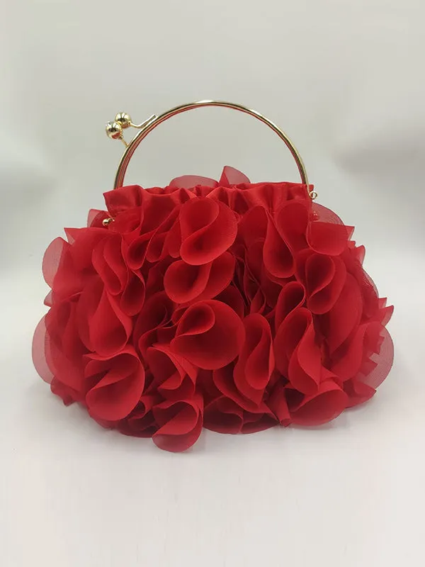 Three-Dimensional Flower Handbags