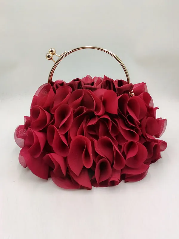 Three-Dimensional Flower Handbags