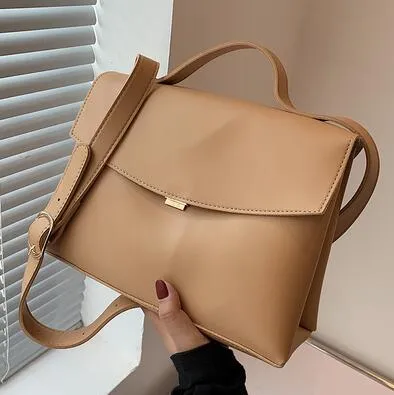 Vintage Fashion Female Tote Bag 2021 New High Quality PU Leather Women's Designer Handbag High capacity Shoulder Messenger Bag