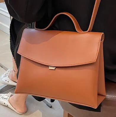 Vintage Fashion Female Tote Bag 2021 New High Quality PU Leather Women's Designer Handbag High capacity Shoulder Messenger Bag