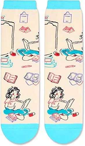 Women Book Socks Series