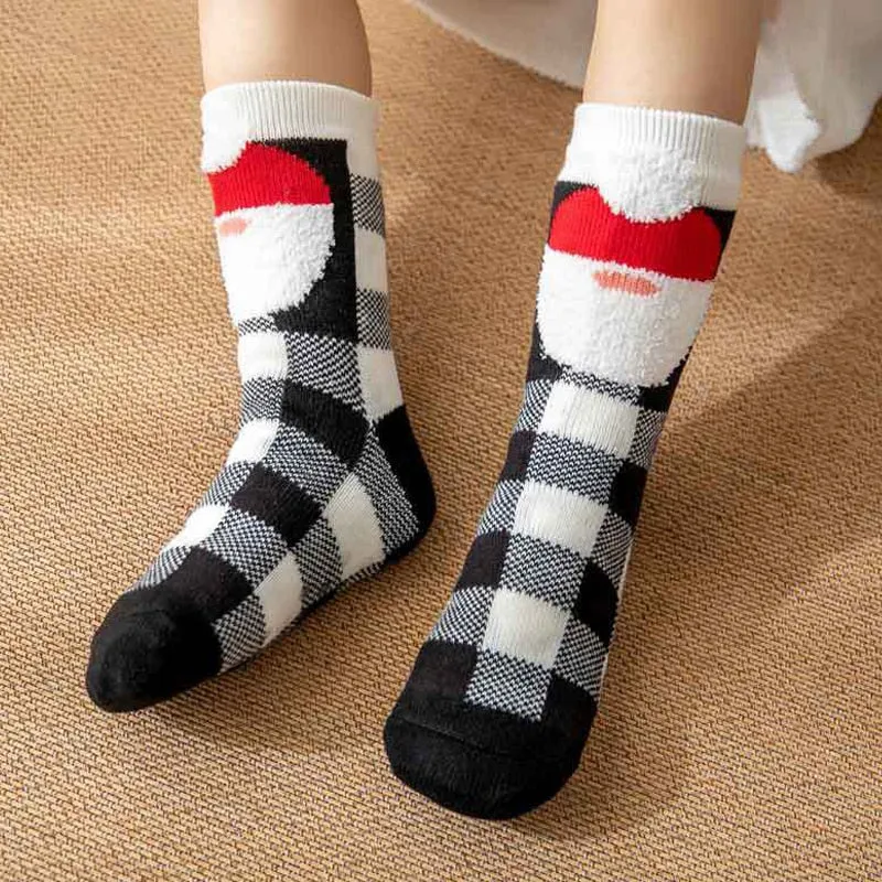 Women New Cute Cotton Thick Warm Winter Christmas Socks